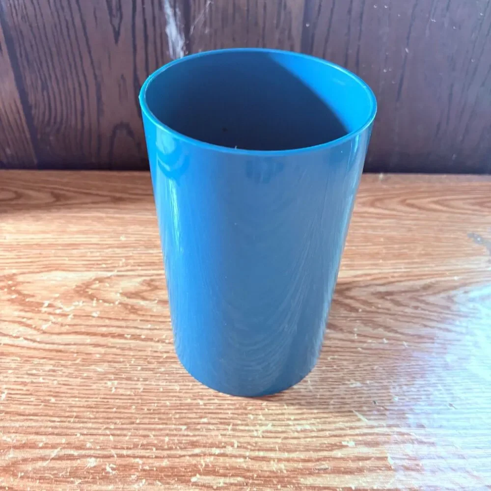 Kitchen Utensils Blue Plastic Bucket Holes In The Bottom For Drainage